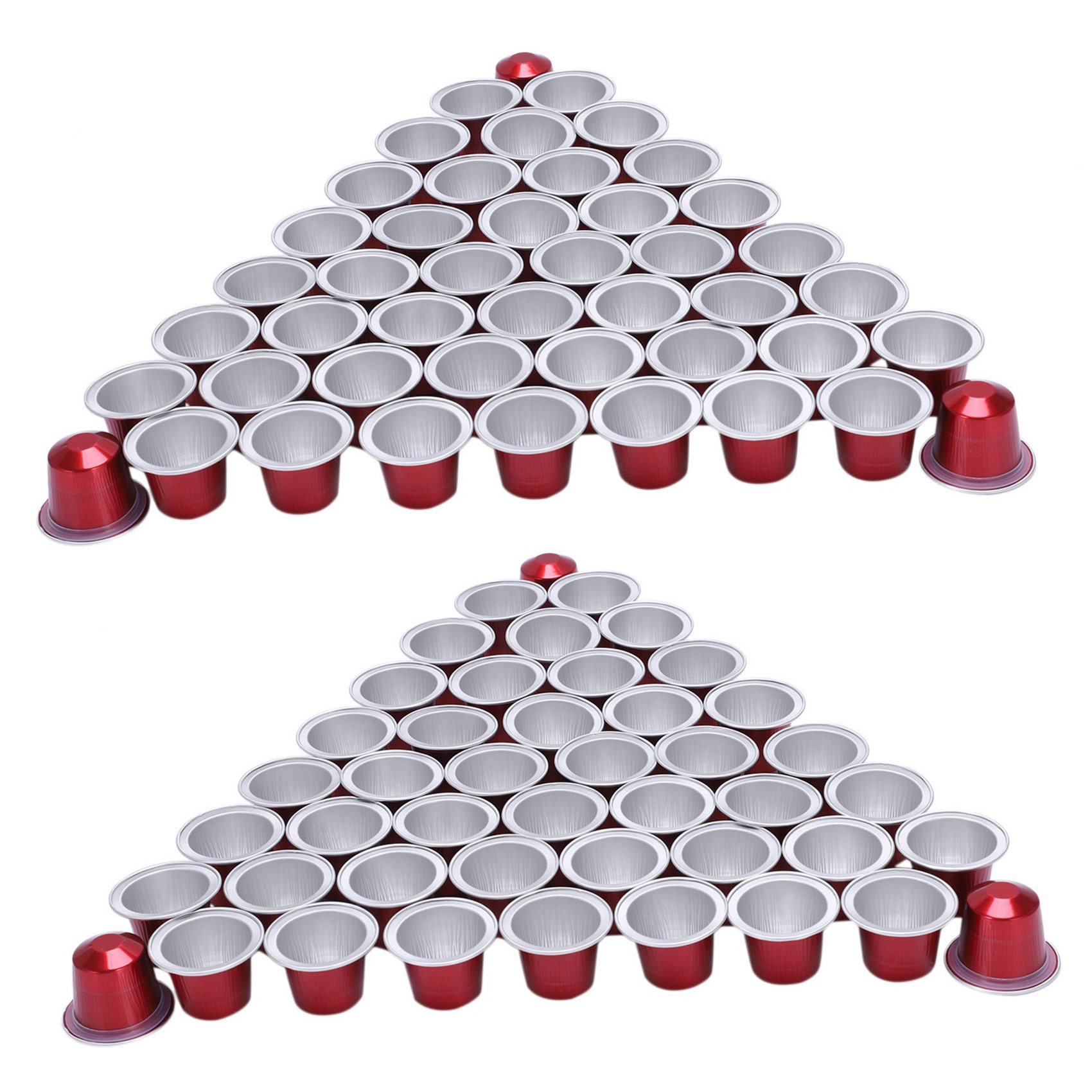 Coffee Equipment Set - 100 Sets Refillable Coffee Capsule Cup