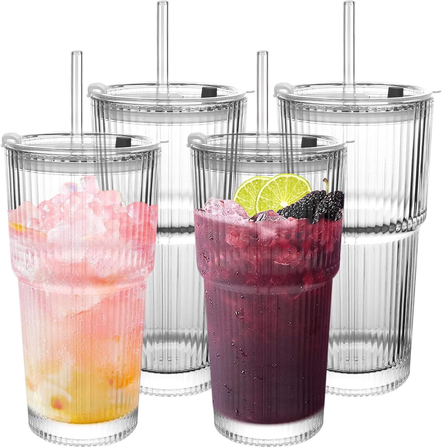 Modern Ribbed Glass Tumbler 20 - Coffee Equipment Set 리뷰 및 가격