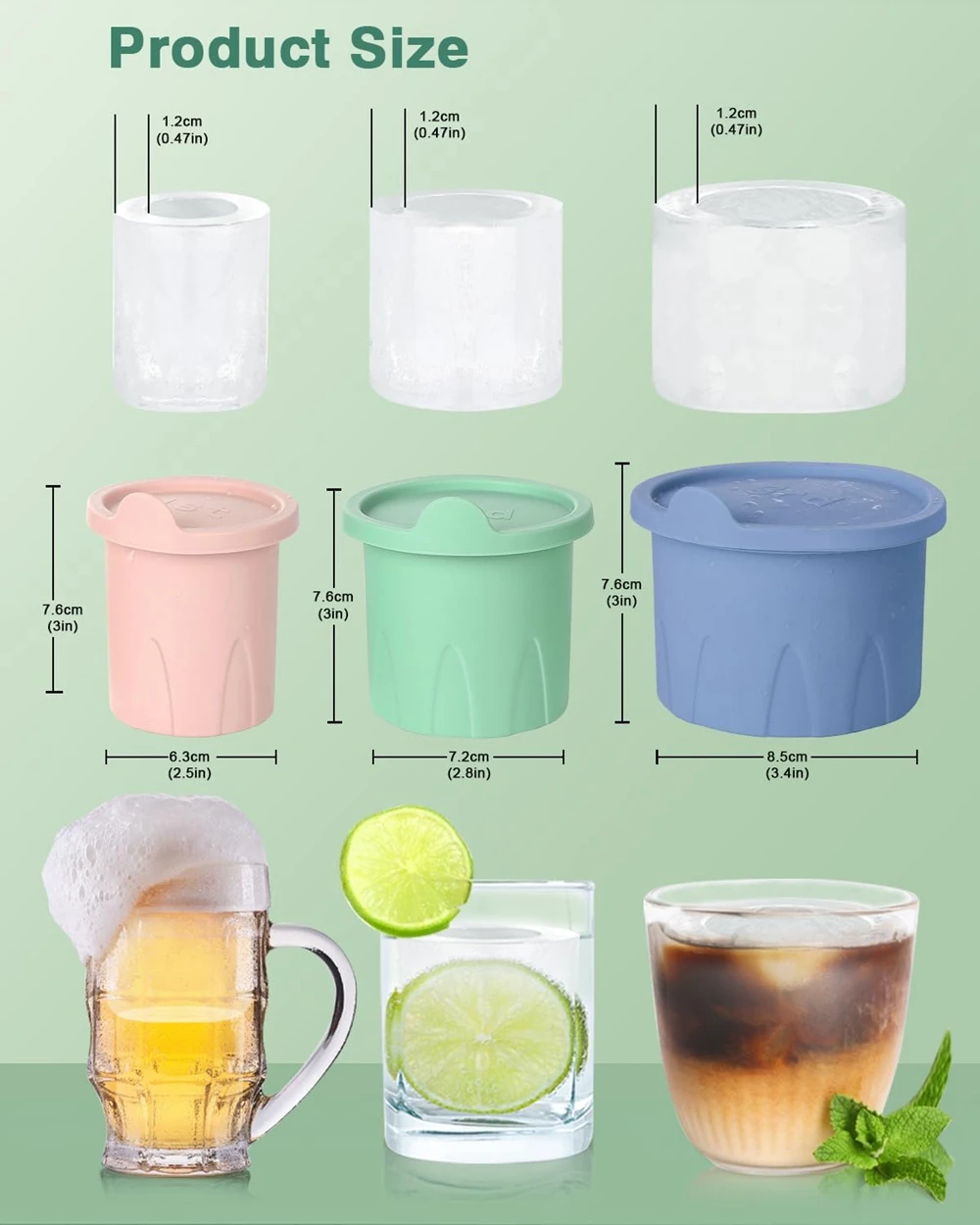 Large Ice Cube Tray Silicone C - Coffee Equipment Tray 리뷰 및 가격