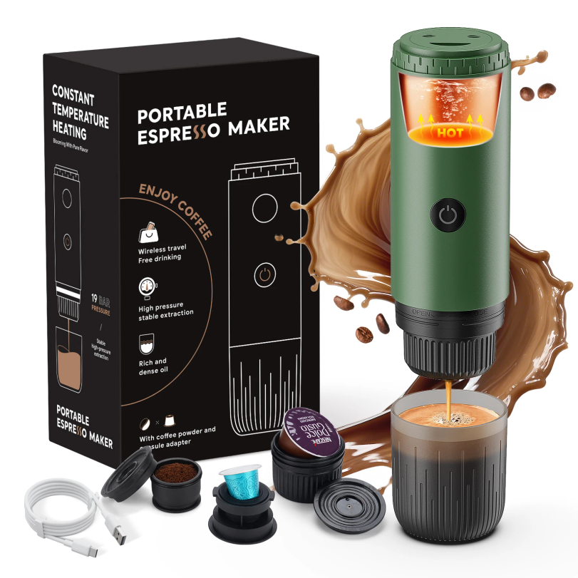 Portable Espresso Machine 3-in - Coffee Equipment Set 리뷰 및 가격