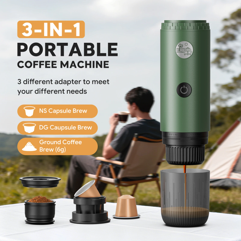 Portable Espresso Machine 3-in - Coffee Equipment Set 리뷰 및 가격