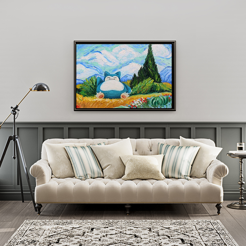 Pokemon Snorlax Van Gogh Print - Coffee X 리뷰 및 가격