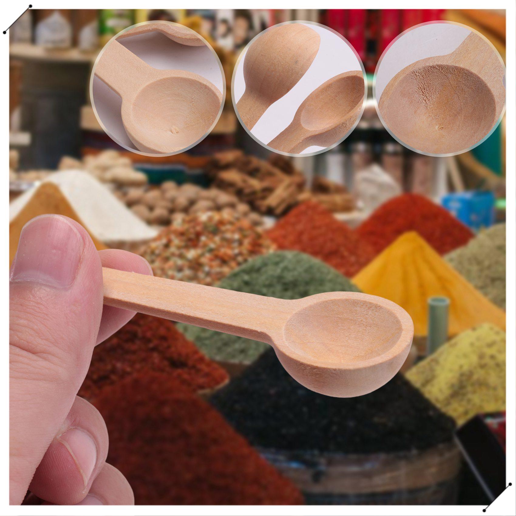 100 Pieces Mini Wooden Spoons  - Coffee Equipment And Tools 리뷰 및 가격