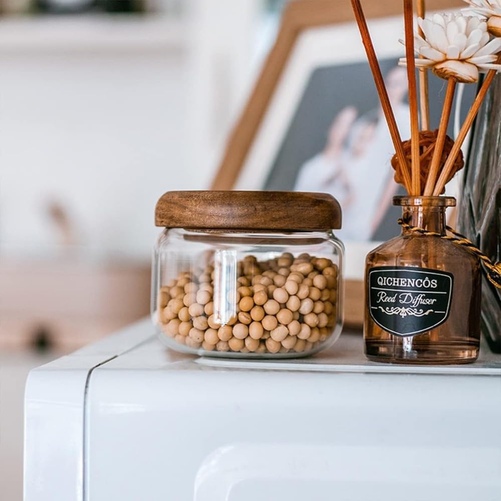 Glass Food  Containers with Wo - Coffee X 리뷰 및 가격