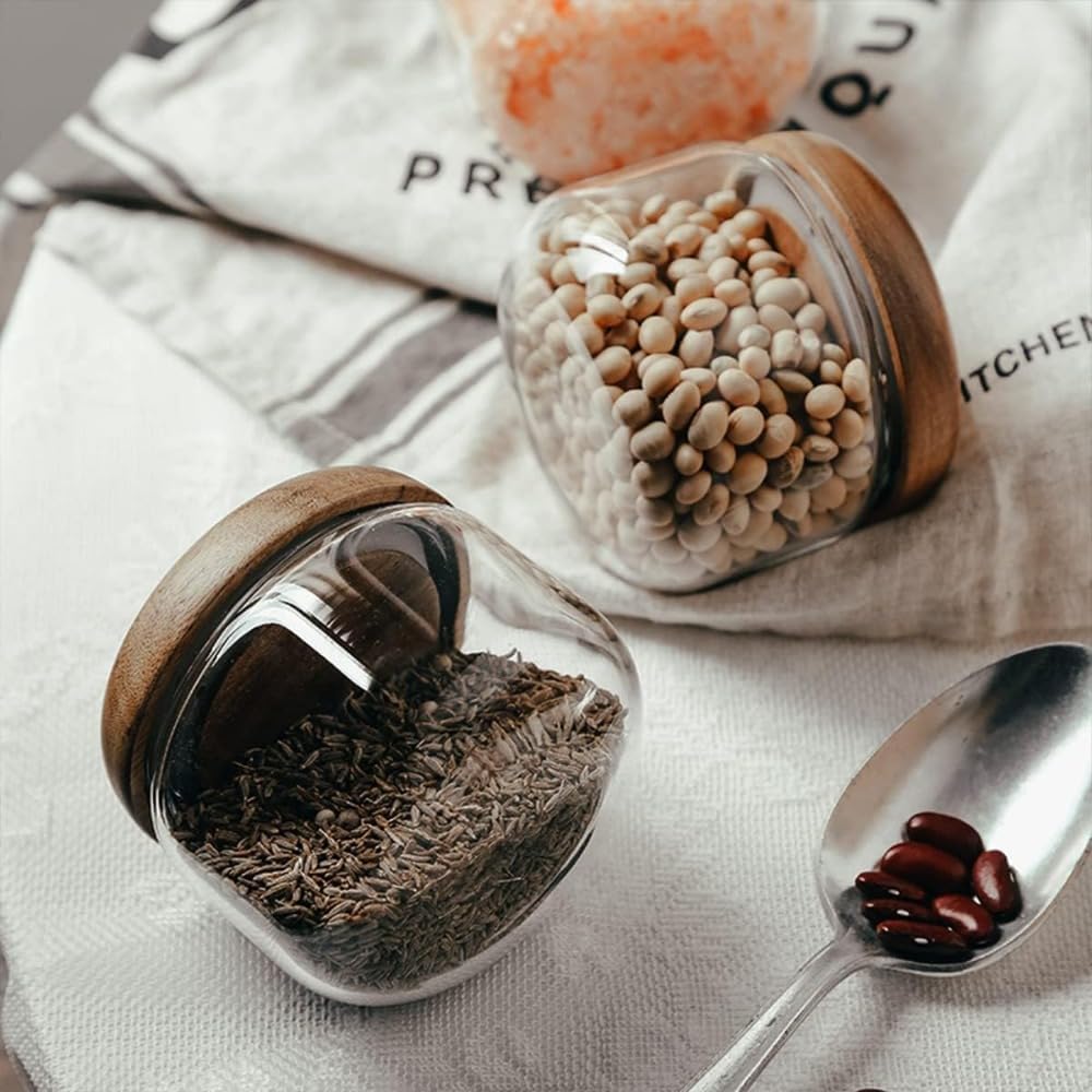 Glass Food  Containers with Wo - Coffee X 리뷰 및 가격