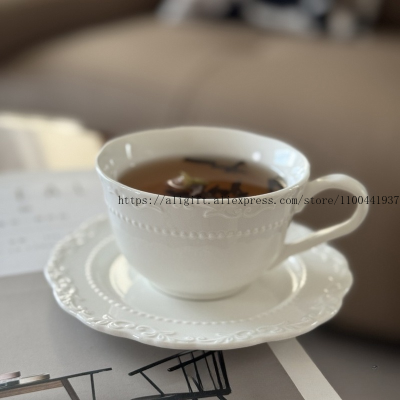 French Light Luxury Embossed F - Coffee Equipment Set 리뷰 및 가격