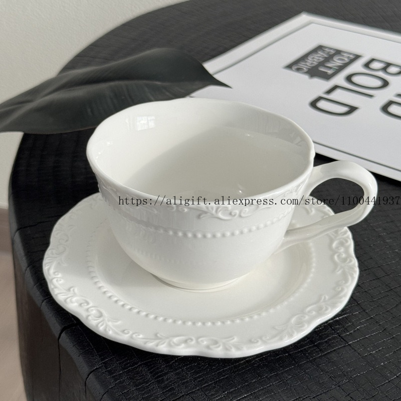 French Light Luxury Embossed F - Coffee Equipment Set 리뷰 및 가격