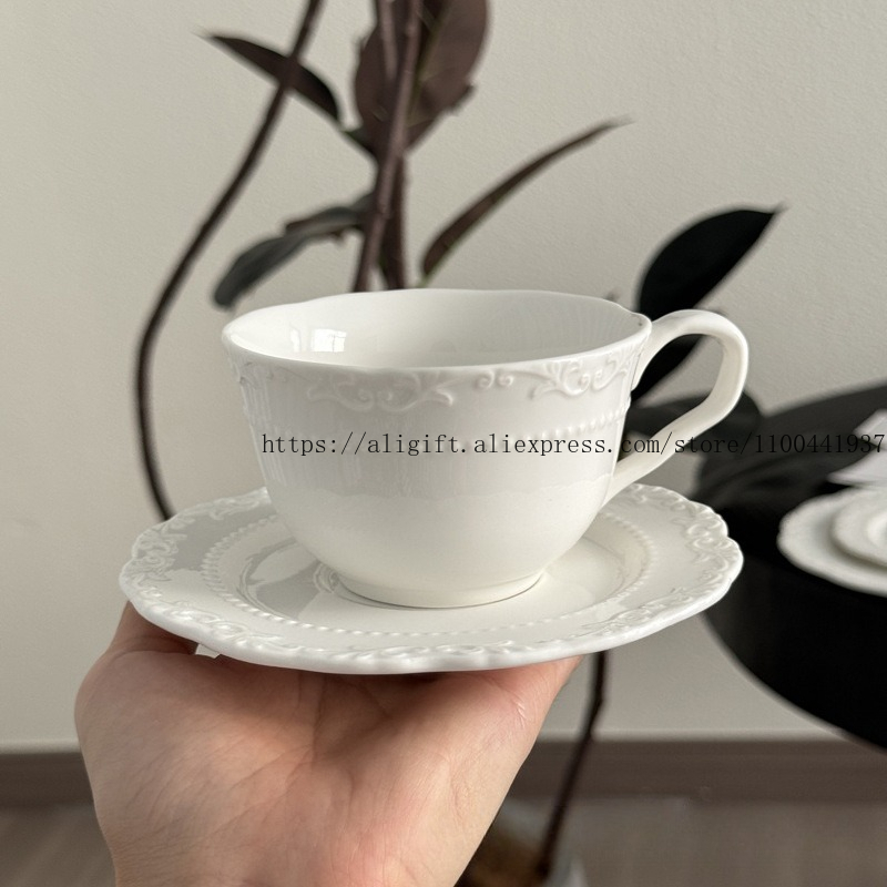 French Light Luxury Embossed F - Coffee Equipment Set 리뷰 및 가격