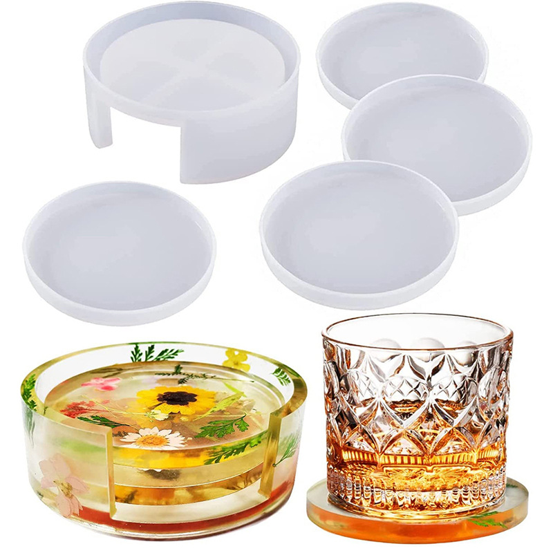 Round Square Coaster Silicone  - Coffee Equipment Tray 리뷰 및 가격