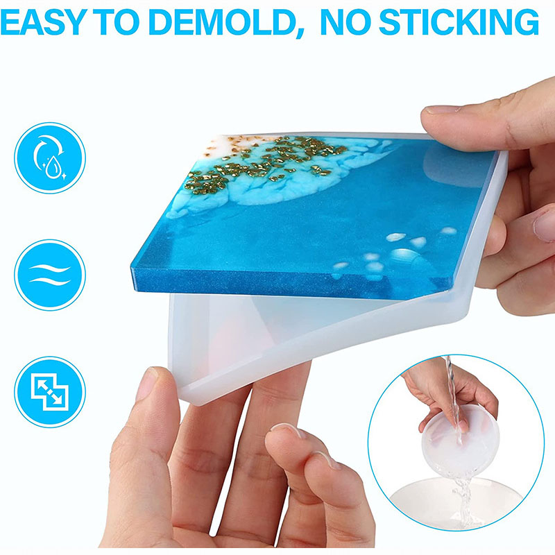 Round Square Coaster Silicone  - Coffee Equipment Tray 리뷰 및 가격